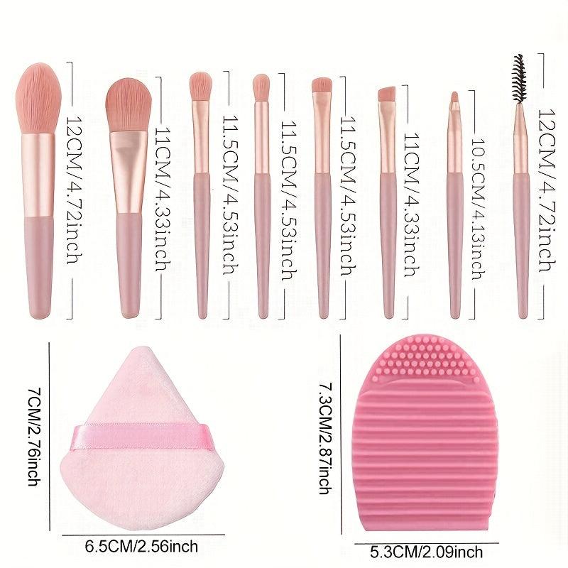 Portable Mini Makeup Brush Set with Case