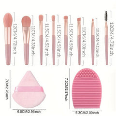 Portable Mini Makeup Brush Set with Case
