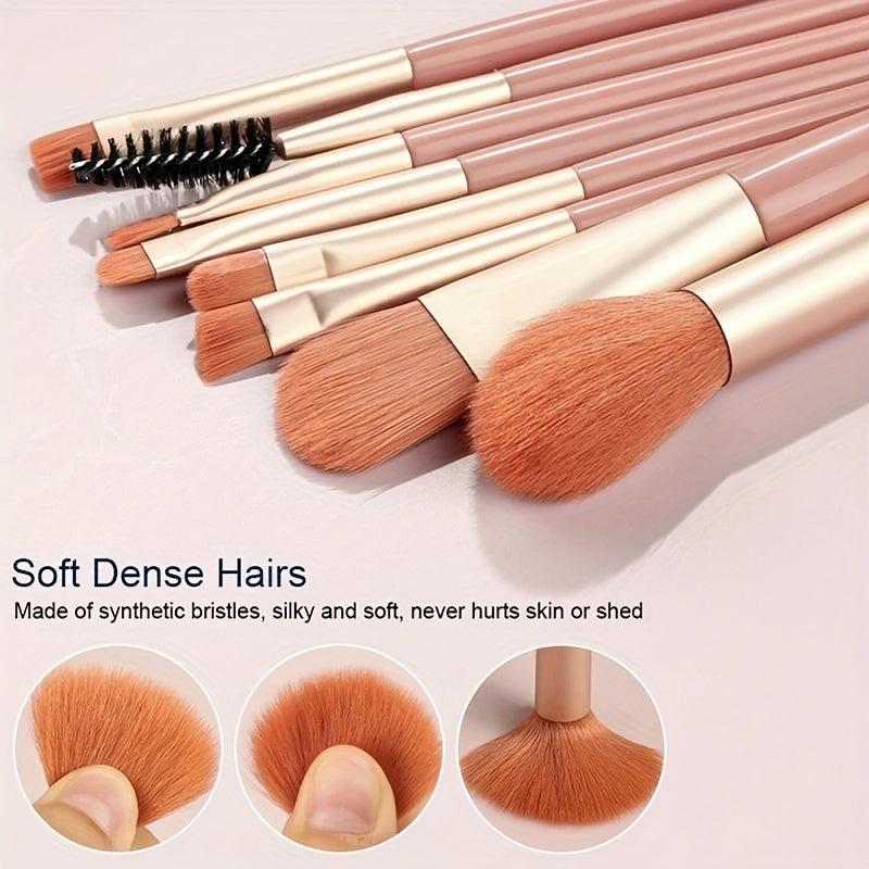 Portable Mini Makeup Brush Set with Case