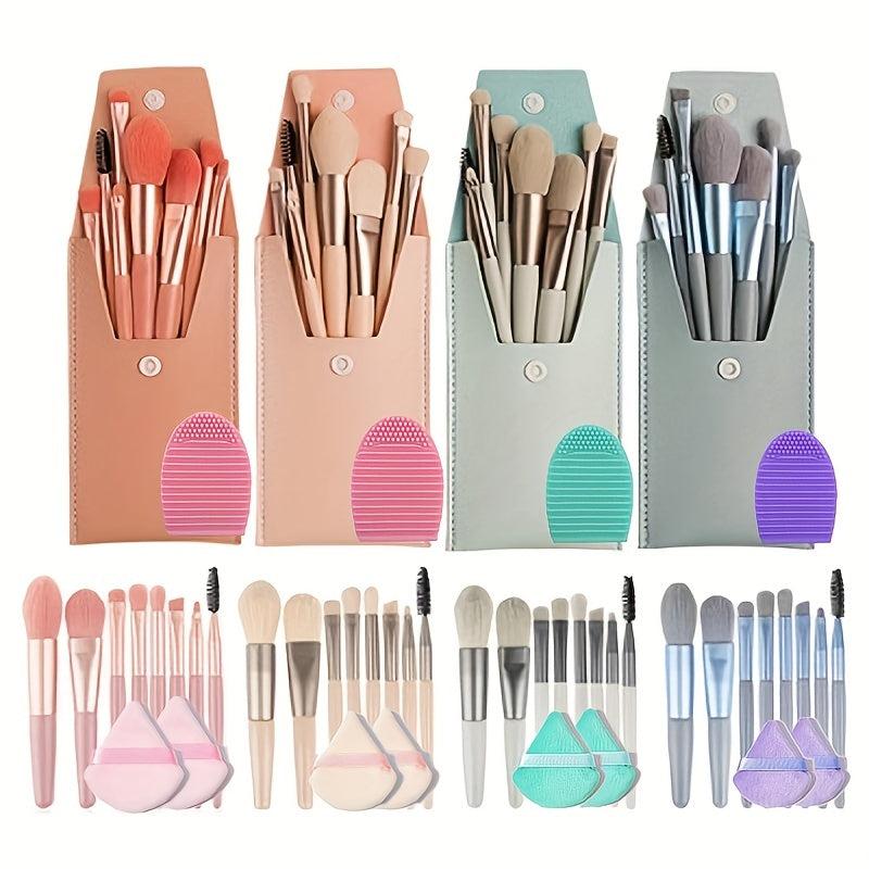 Portable Mini Makeup Brush Set with Case