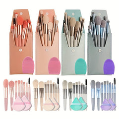 Portable Mini Makeup Brush Set with Case