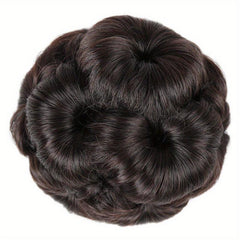 Natural Looking Hair Bun Extension Synthetic Hair Pieces For Women