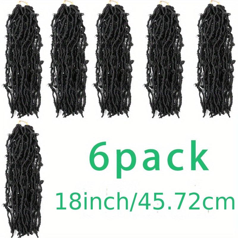 6pack 60 Butterfly Locs Crochet Hair Extensions Long Faux Locs Crochet Braids