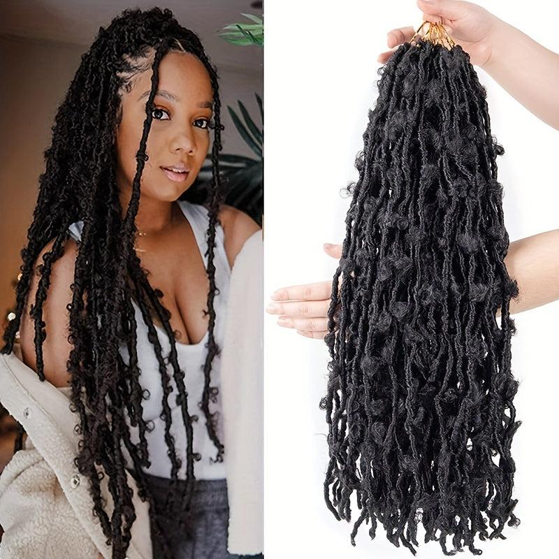 6pack 60 Butterfly Locs Crochet Hair Extensions Long Faux Locs Crochet Braids