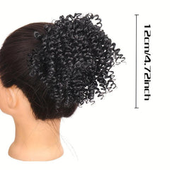Synthetic Hair Updo Wig Curly Ponytail High Temp Fiber Bun