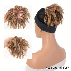 Synthetic Hair Updo Wig Curly Ponytail High Temp Fiber Bun