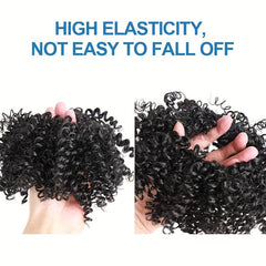 Synthetic Hair Updo Wig Curly Ponytail High Temp Fiber Bun