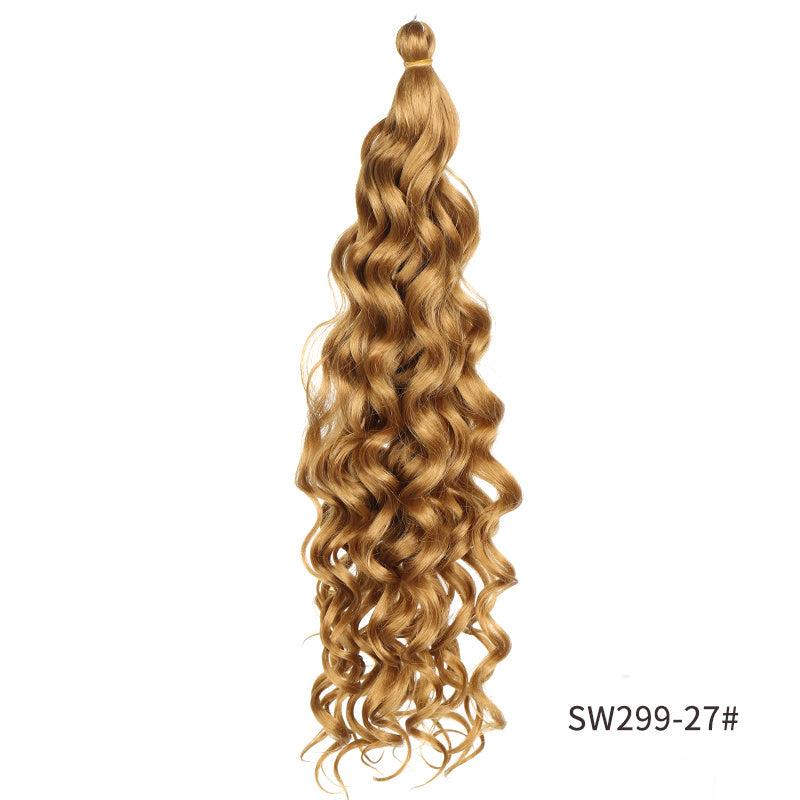 50 8 Cm Synthetic Pre Stretched Deep Wave Crochet Hair Extensions