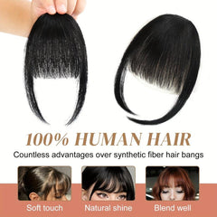Clip In Bangs Human Hair Extensions Wispy Bangs Fringe Hairpieces