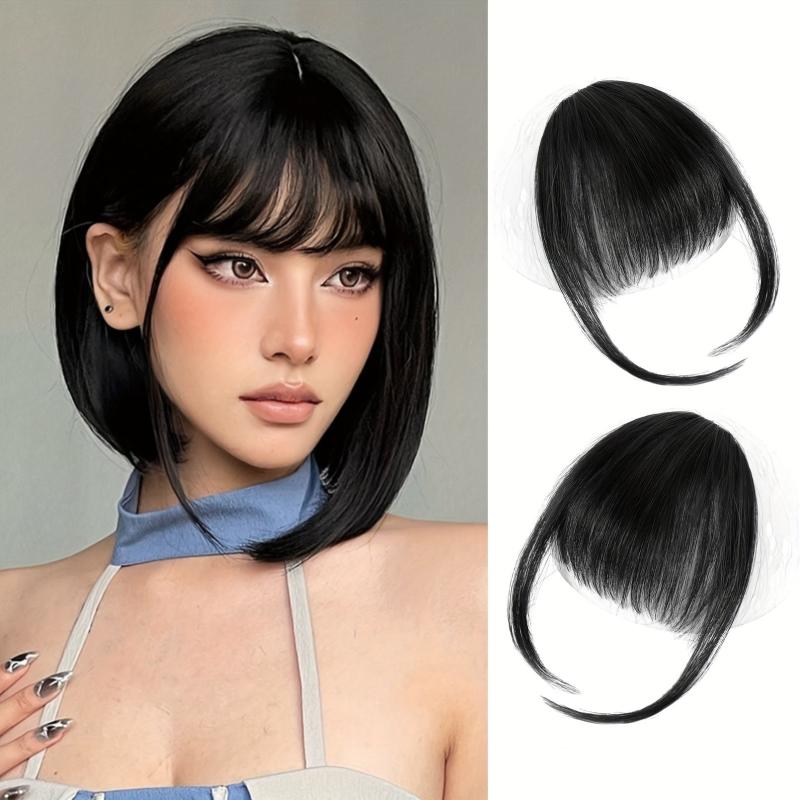 Clip In Bangs Human Hair Extensions Wispy Bangs Fringe Hairpieces