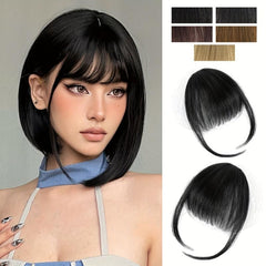 Clip In Bangs Human Hair Extensions Wispy Bangs Fringe Hairpieces