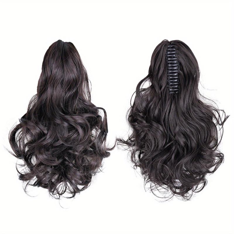 Brown Ponytail Extension Claw Clip Ponytails 25 Ponytail Extensions For Women