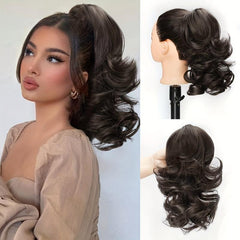 Brown Ponytail Extension Claw Clip Ponytails 25 Ponytail Extensions For Women