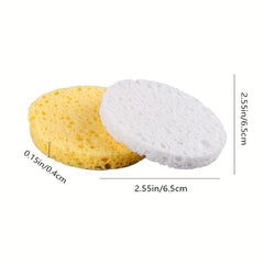 10pcs Compressed Facial Sponges Daily Cleansing Exfoliating Natural Spa Sponge