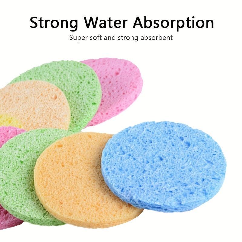 10pcs Compressed Facial Sponges Daily Cleansing Exfoliating Natural Spa Sponge