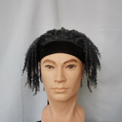 Unisex Sports Headband Wig Hip hop Rapper Rock Headband Wig