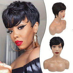 100% Human Hair Short Wig for Women