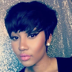 100% Human Hair Short Wig for Women
