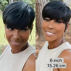 100% Human Hair Short Wig for Women