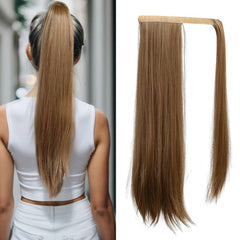 Long Straight Ponytail Extensions Synthetic Clip In Hair Extensions