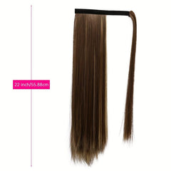 Long Straight Ponytail Extensions Synthetic Clip In Hair Extensions