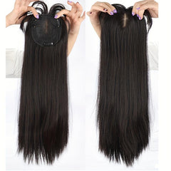 Synthetic Hair Topper Long Straight Hair Piece Women Thinning Hair Wiglet