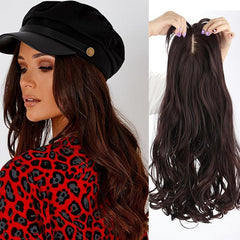 Synthetic Hair Topper Long Straight Hair Piece Women Thinning Hair Wiglet