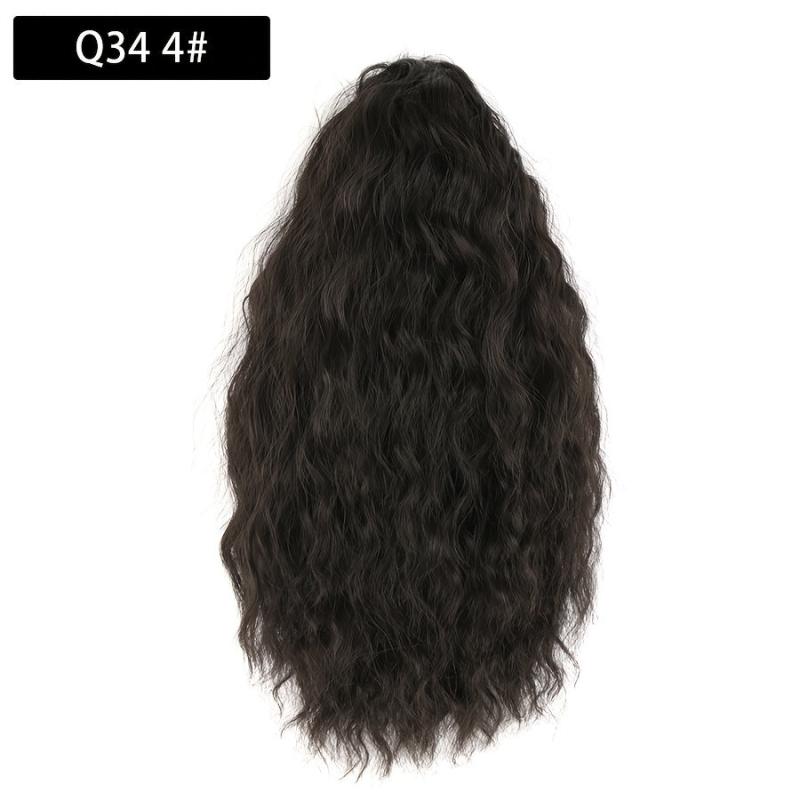 Short Wavy Ponytail Extensions Synthetic Clip In Hair Extensions