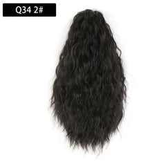 Short Wavy Ponytail Extensions Synthetic Clip In Hair Extensions
