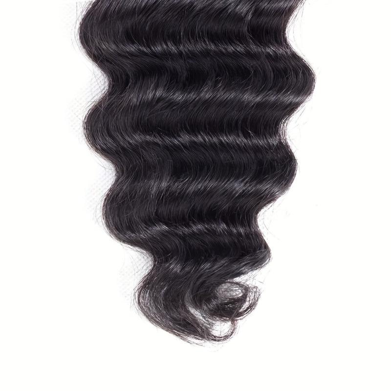 100% Peruvian Loose Deep Wave Human Hair Bundles - Natural Deep Curly Weave