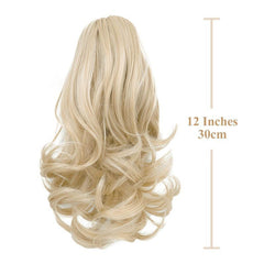 Brown Ponytail Extension Claw Clip 30 48 Cm Ponytail Extensions