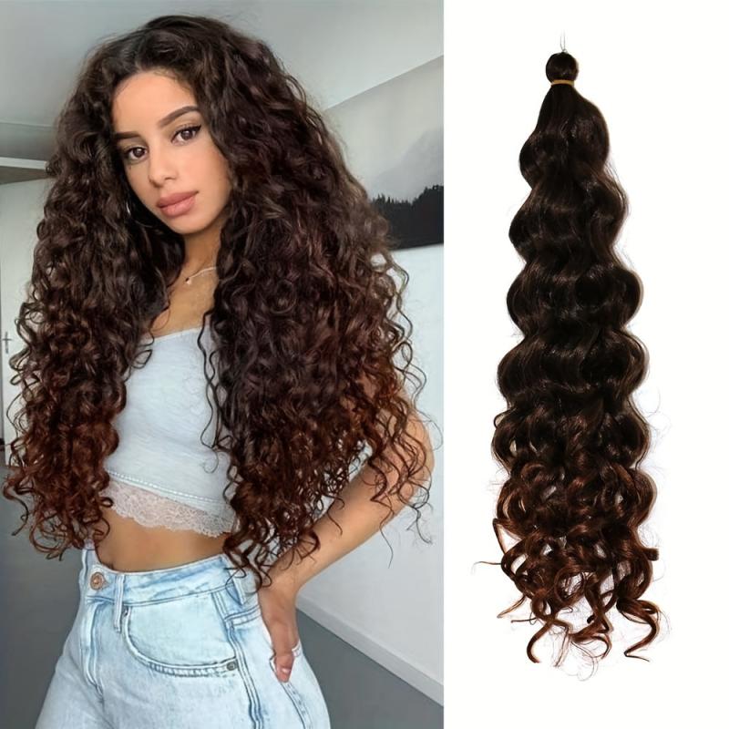 50 8 Cm Hawaii Curl Braiding Synthetic Hair Extensions 1 Pack Ocean Wave Hair