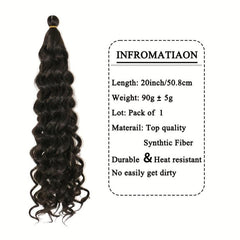 50 8 Cm Hawaii Curl Braiding Synthetic Hair Extensions 1 Pack Ocean Wave Hair
