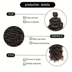 50 8 Cm Hawaii Curl Braiding Synthetic Hair Extensions 1 Pack Ocean Wave Hair