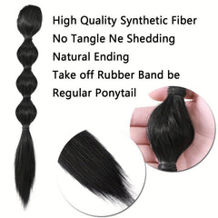 45cm Long Bubble Ponytail Synthetic Hair Extensions