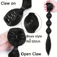 45cm Long Bubble Ponytail Synthetic Hair Extensions