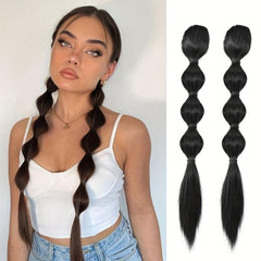 45cm Long Bubble Ponytail Synthetic Hair Extensions
