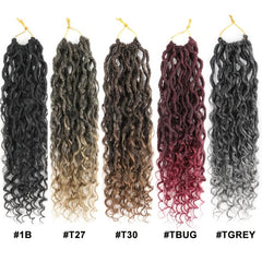 Synthetic Goddess Locs Crochet Hair Pre Looped River Locs Crochet Braids