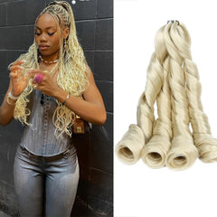 Pre Stretched 60 96 Cm French Curly Crochet Braid Hair 150g Pack