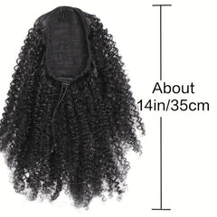 African Drawstring Ponytail Kinky Curly Hair Extension