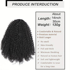 African Drawstring Ponytail Kinky Curly Hair Extension