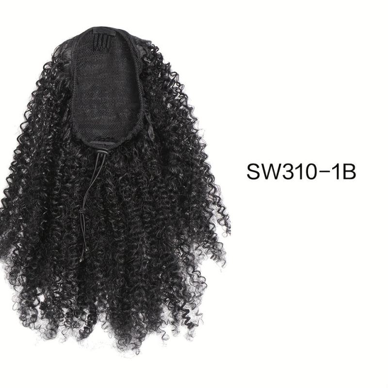 African Drawstring Ponytail Kinky Curly Hair Extension