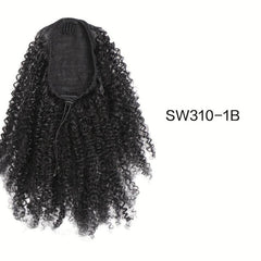 African Drawstring Ponytail Kinky Curly Hair Extension