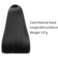 Long Straight Hair Extensions Clip In 1pc Synthetic Hair Invisible Extensions