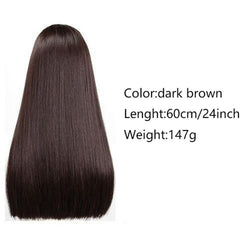 Long Straight Hair Extensions Clip In 1pc Synthetic Hair Invisible Extensions