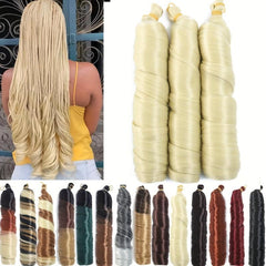 Curly Box Braids Crochet Hair Long Goddess Box Braid 1B