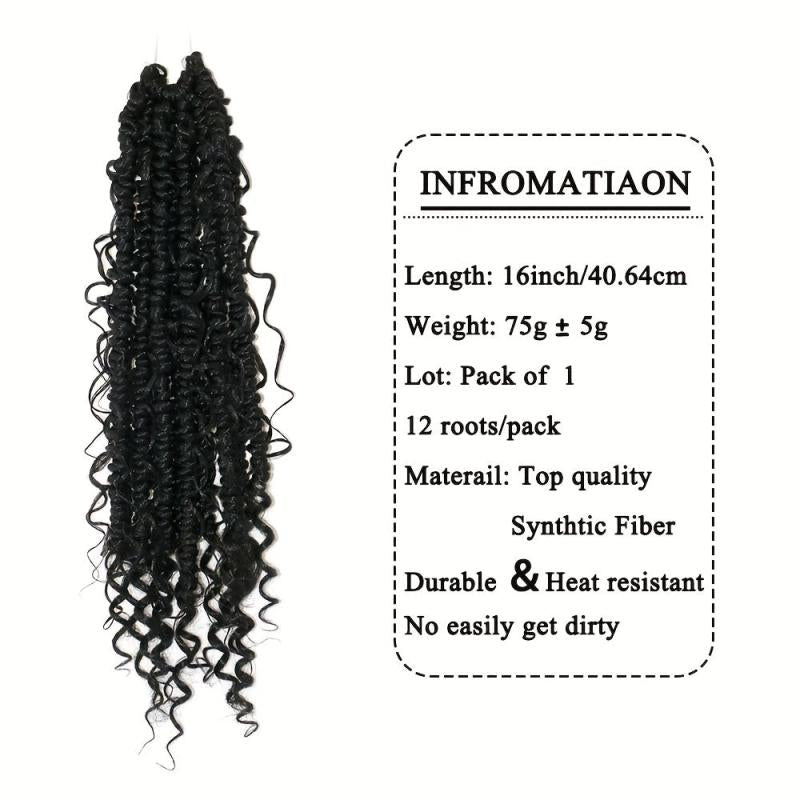 Curly Faux Locs Crochet Hair Boho Ombre Red Braids Hair Extensions