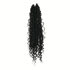 Curly Faux Locs Crochet Hair Boho Ombre Red Braids Hair Extensions