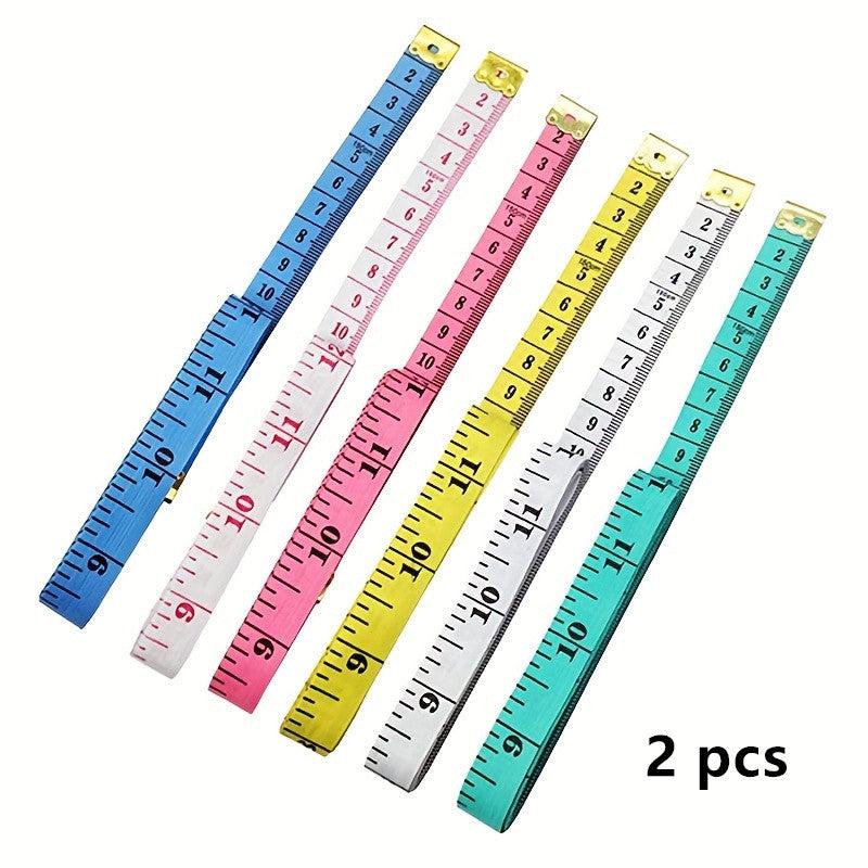 2pcs Soft Measuring Tape Body Waist Tailor Sewing Craft Fabric Measurement
