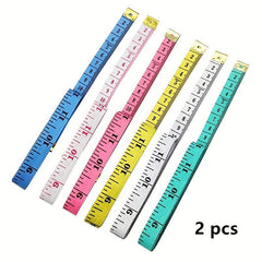 2pcs Soft Measuring Tape Body Waist Tailor Sewing Craft Fabric Measurement
